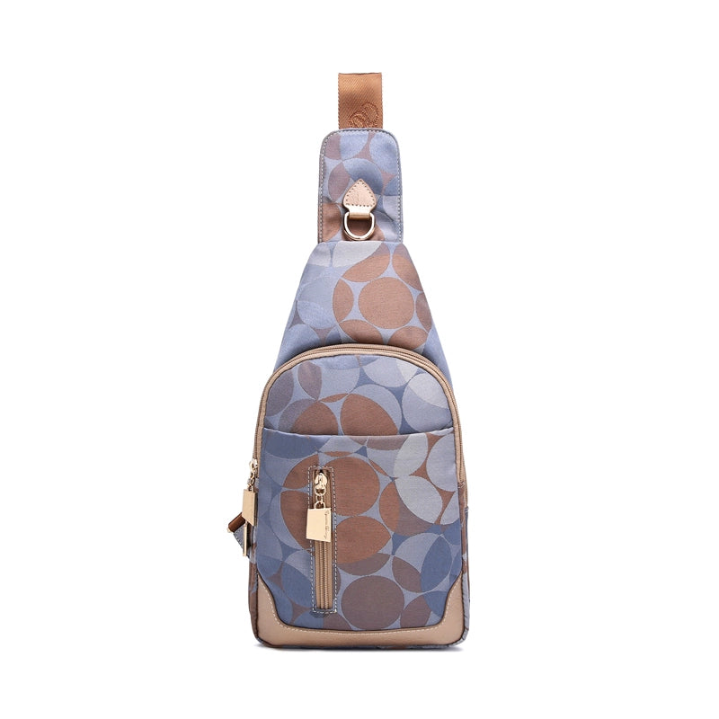 Multicolor Crossbody Bag with adjustable strap for travel and hiking