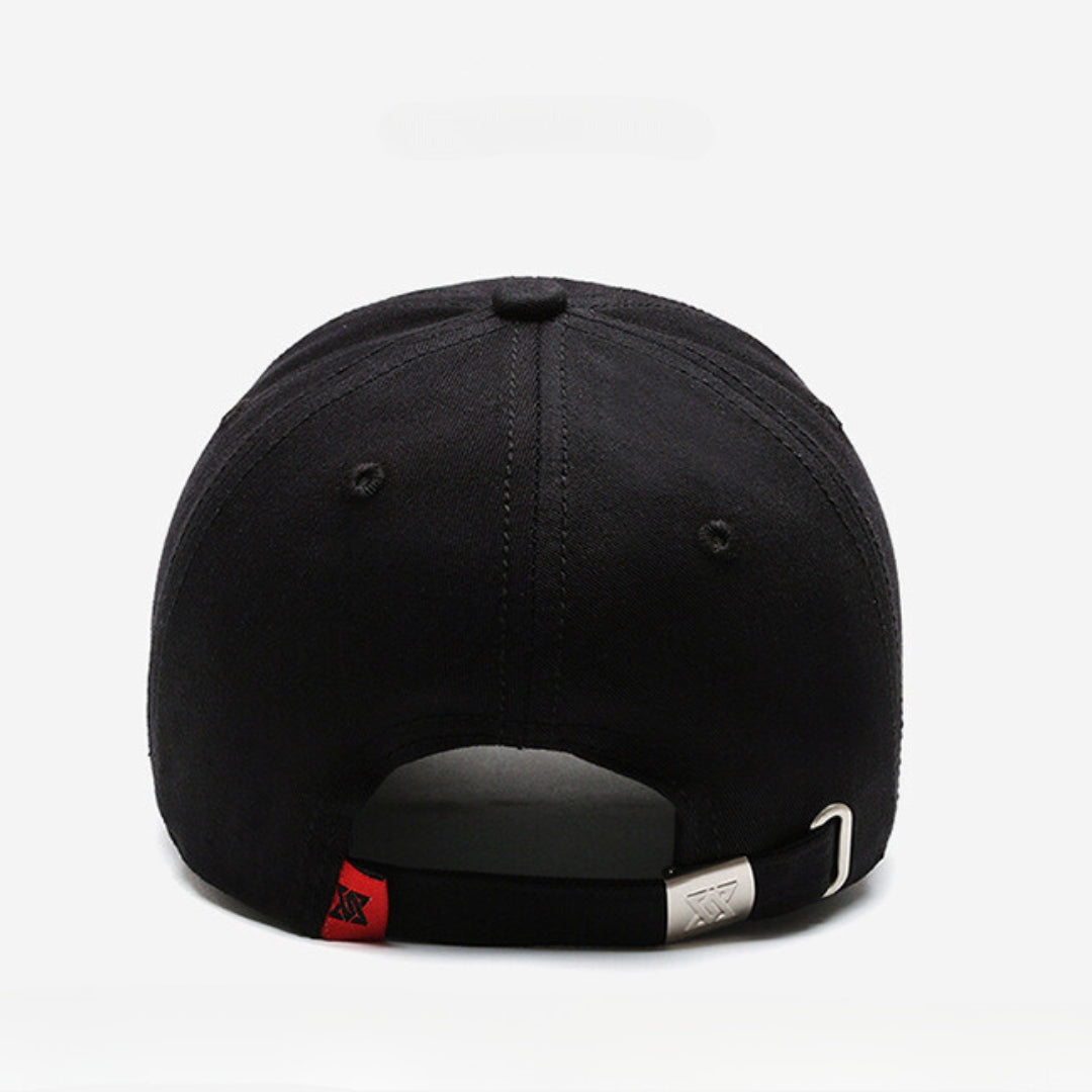 Embroidered design all season light baseball cap.