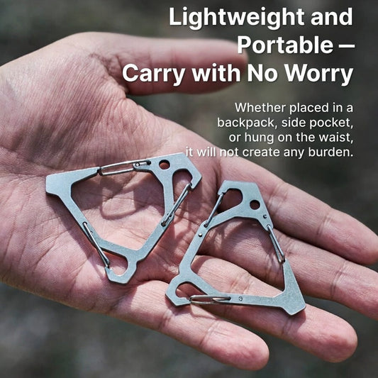 ISE MOUNT Stainless Steel Tactical Buckle Multifunction Triangle Hook Gear