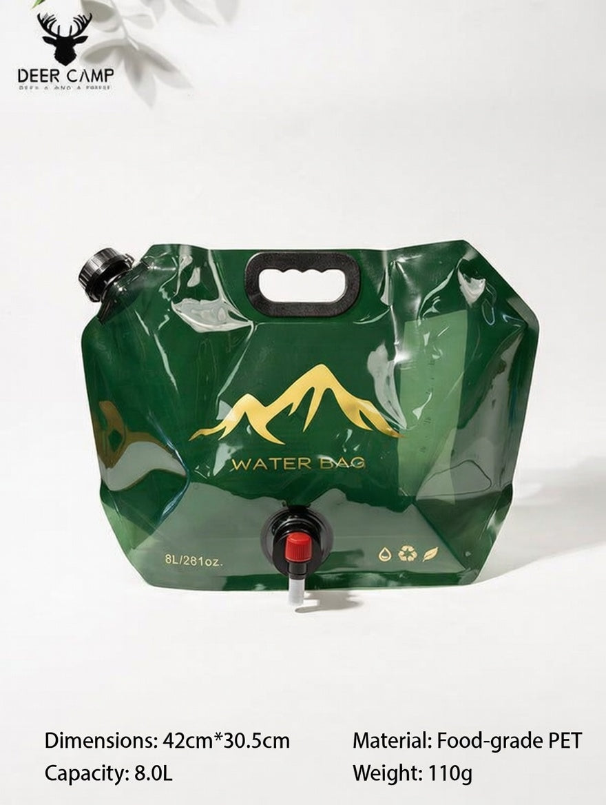 Portable Foldable Camping Water Bag with Tap for Outdoor Hydration