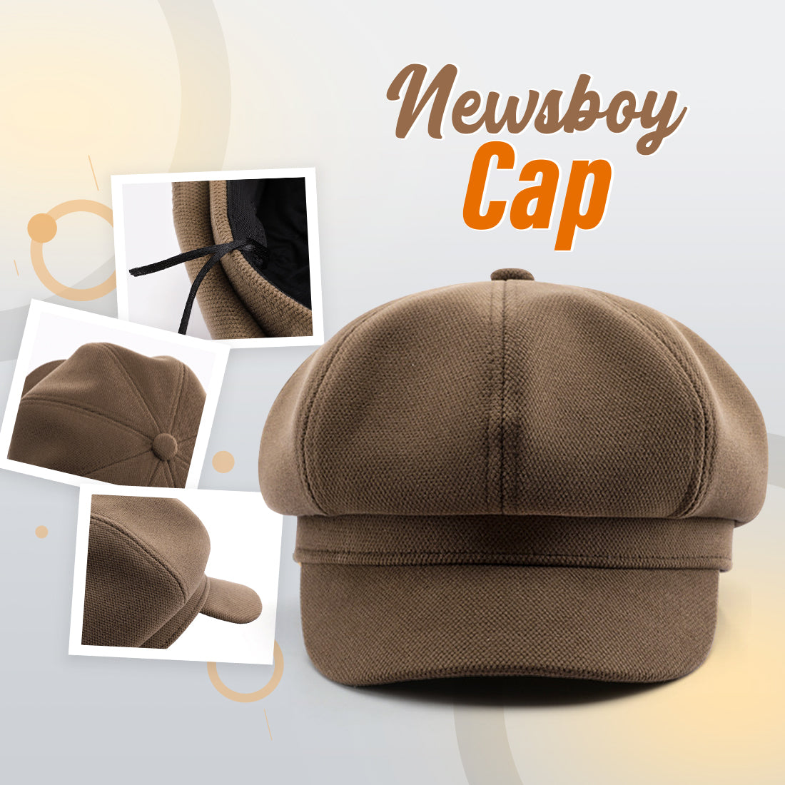 Octagonal brushing solid color painter outdoor travel Cap