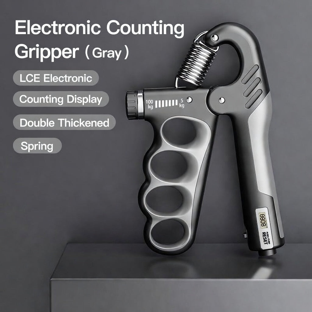 Adjustable Electronic Counting Hand Grip Strengthener for Muscle Building