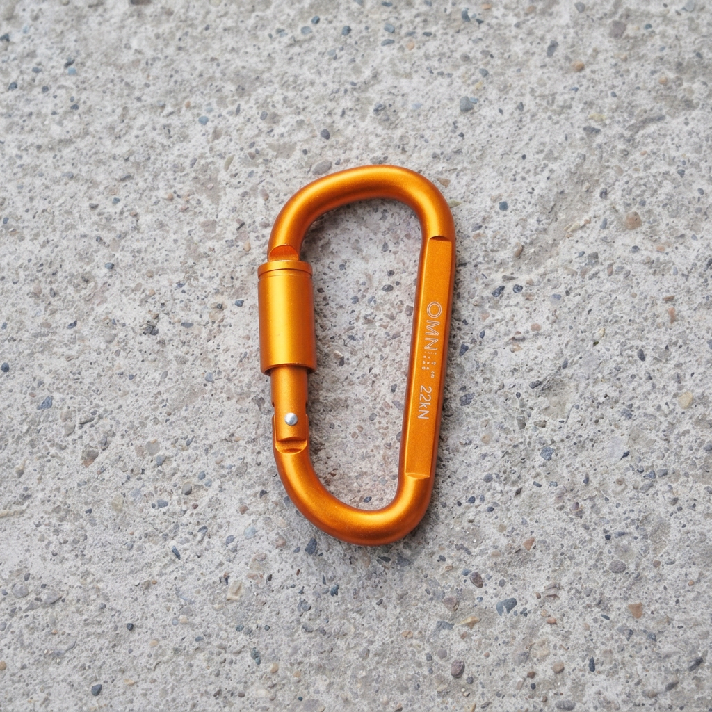 8cm Locking D Aluminum Carabiner Buckle For Bags Series