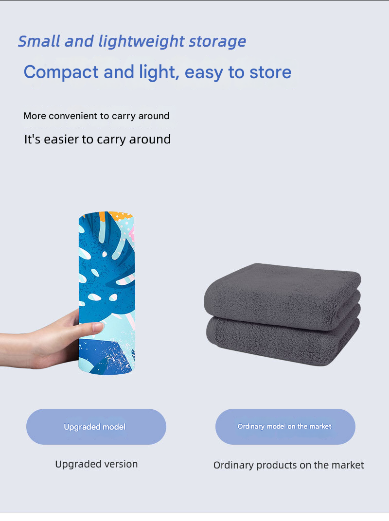 Double-sided velvet Quick-drying beach bath towel