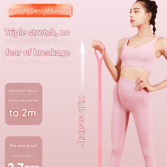 Silicone yoga open back fitness women's stretch belt