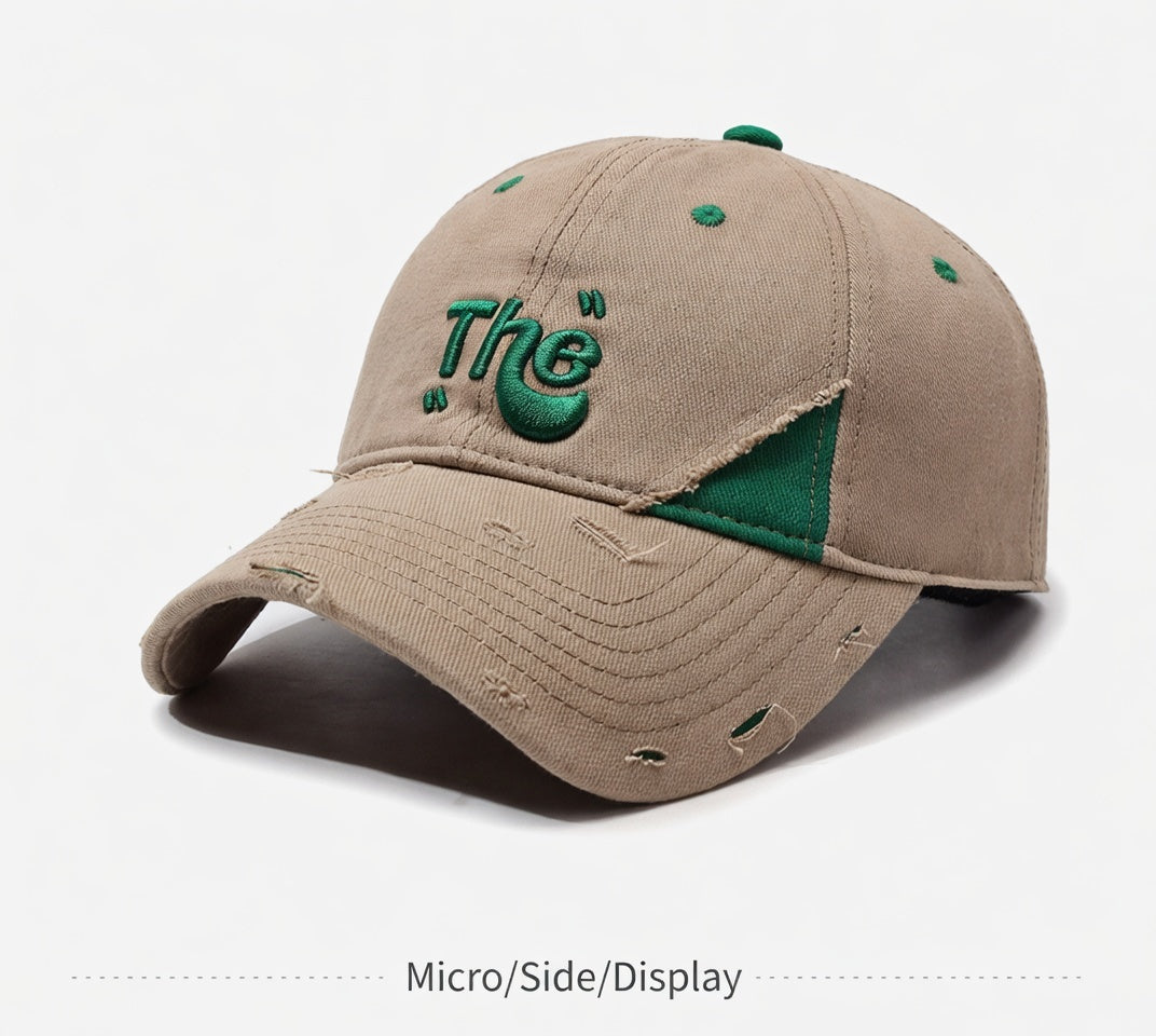 অক্ষর সূচিকর্মের বড় কাঁটা আউটডোর বেসবল ক্যাপ