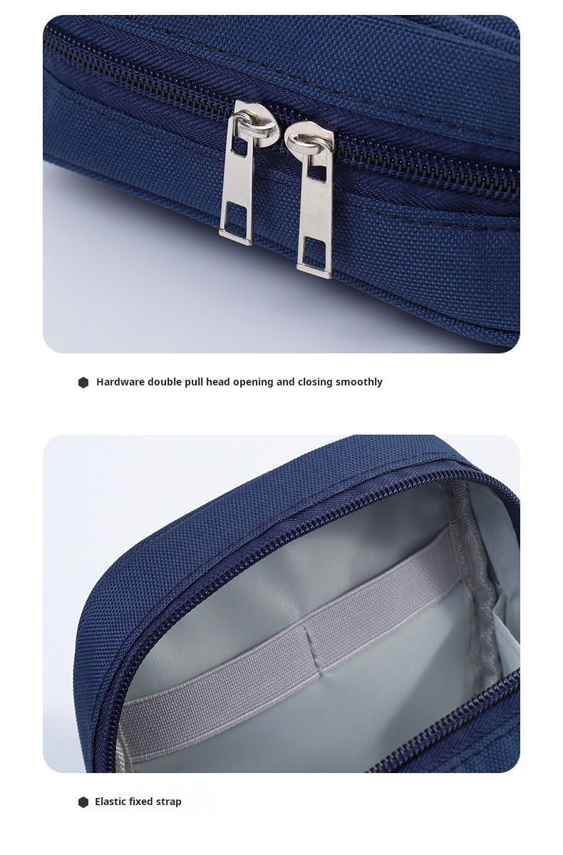 Large capacity shockproof power charger, data cable storage bag