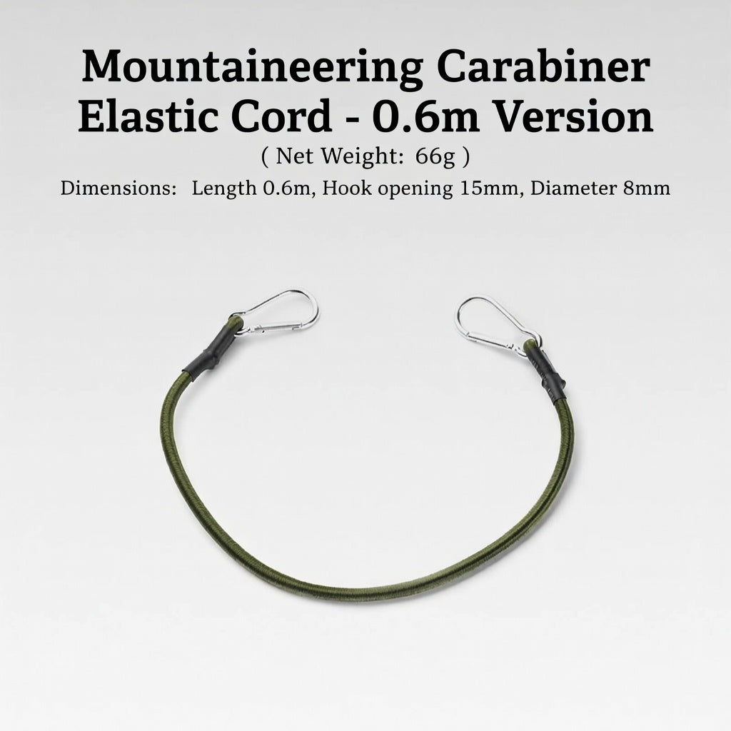 ISE MOUNT 8mm Elastic Camping Strap Luggage Tent Rack Hook