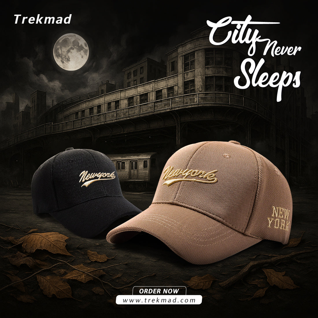 New Embroidered New York Outdoor Cap
