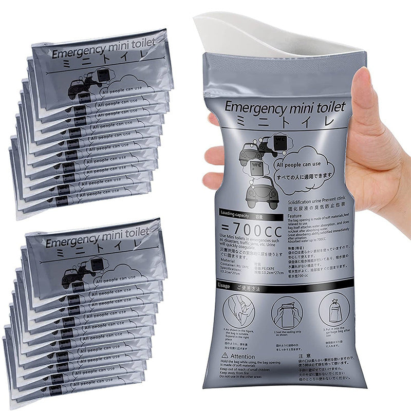10 Pieces Set Emergency Vomit and Urine Disposable Bag Combo