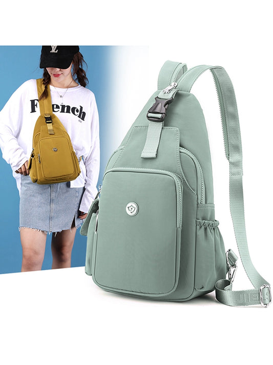 সলিড মহিলাদের ব্যাগ অক্সফোর্ড কাপড়ের মাল্টিফাংশনাল ক্রসবডি ট্র্যাভেল ব্যাগ