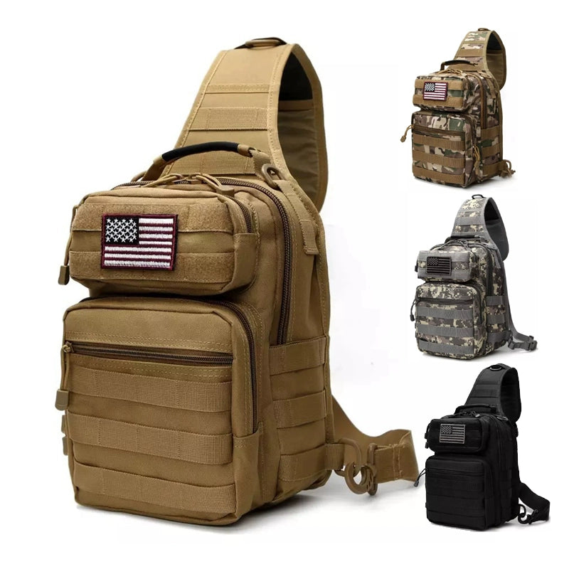 Large-Capacity Chest bag Military tactical shoulder Messenger bag