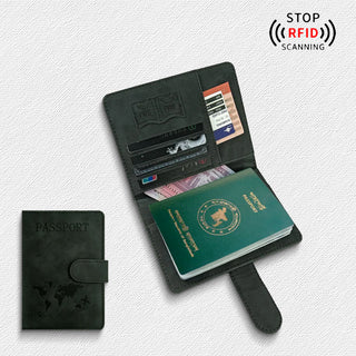 PU leather Travel Passport Cover Card ID Holders & luggage tag