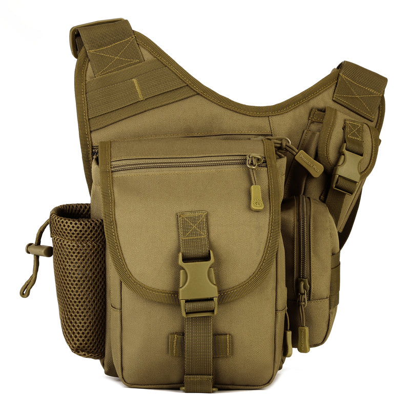 Small outdoor military saddle crossbody bag