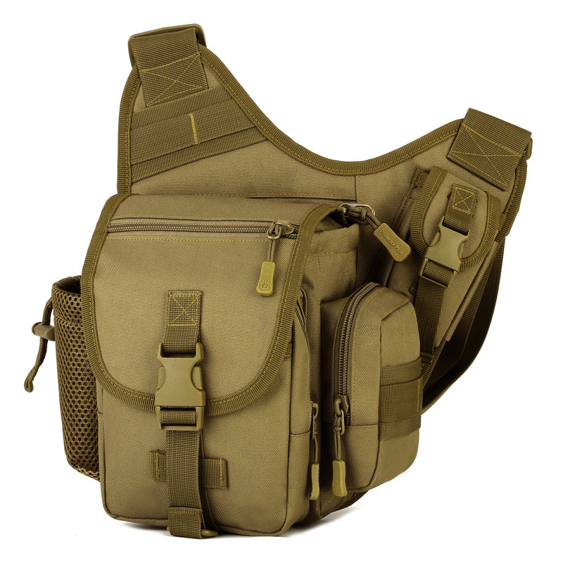 Small outdoor military saddle crossbody bag