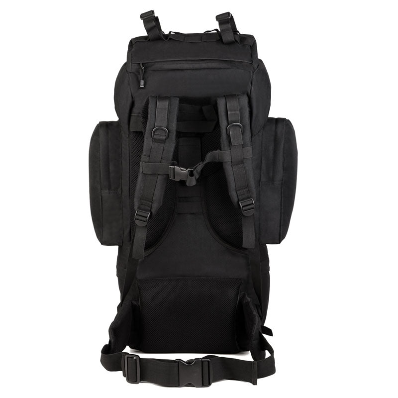 65L Large capacity waterproof mountaineering tactical backpack with shoe compartment