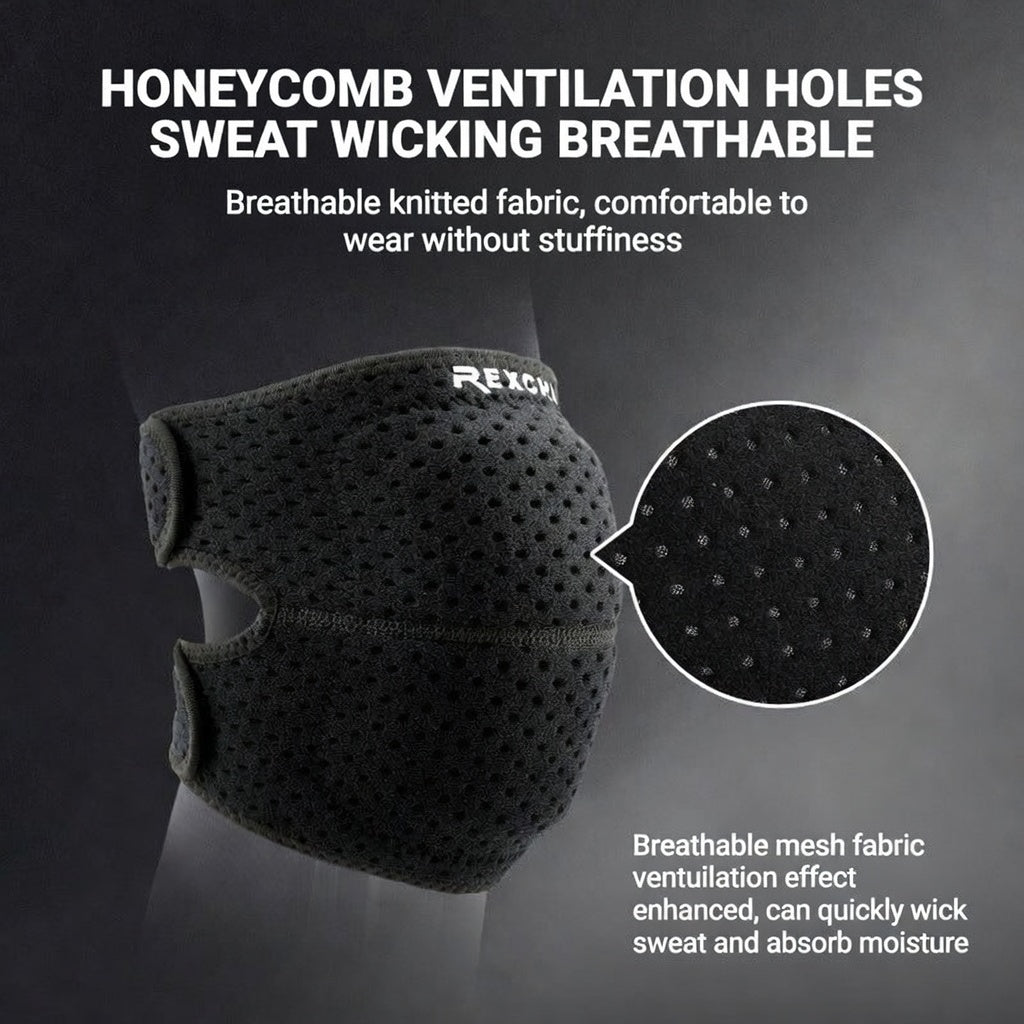 REXCHI Breathable Thickened Compression Knee Pads for Running and Cycling