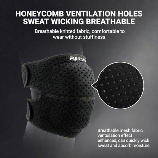 REXCHI Breathable Thickened Compression Knee Pads for Running and Cycling
