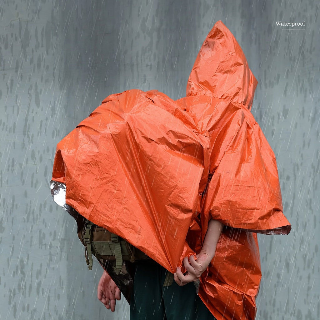 Daemon Emergency Raincoat Retroreflective Windproof Hiking Survival Multiple Colors