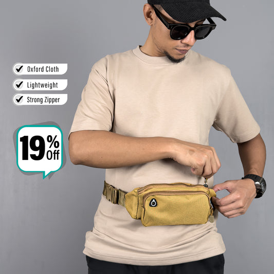 Durable Oxford Cloth Outdoor Waterproof Waist and Crossbody Bag