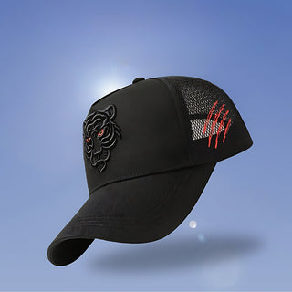 Tiger head embroidery high quality, light summer cap