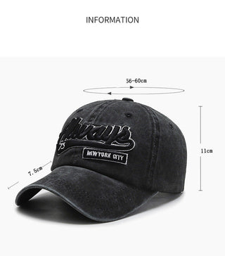 Outdoor sports washed denim casual versatile baseball caps