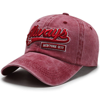 Outdoor sports washed denim casual versatile baseball caps