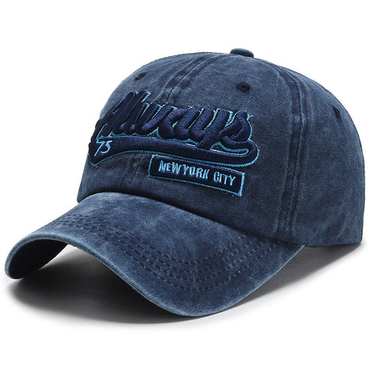 Outdoor sports washed denim casual versatile baseball caps