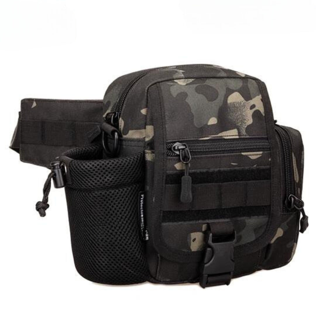 Outdoor tactical waist belt bag men's multifunctional water bottle waist bag for travel