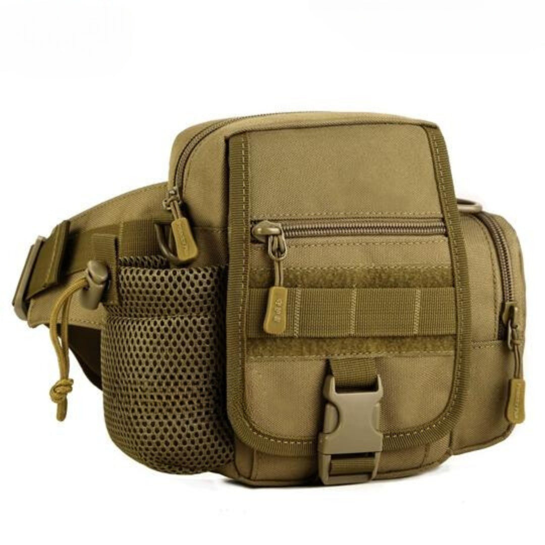 Outdoor tactical waist belt bag men's multifunctional water bottle waist bag for travel