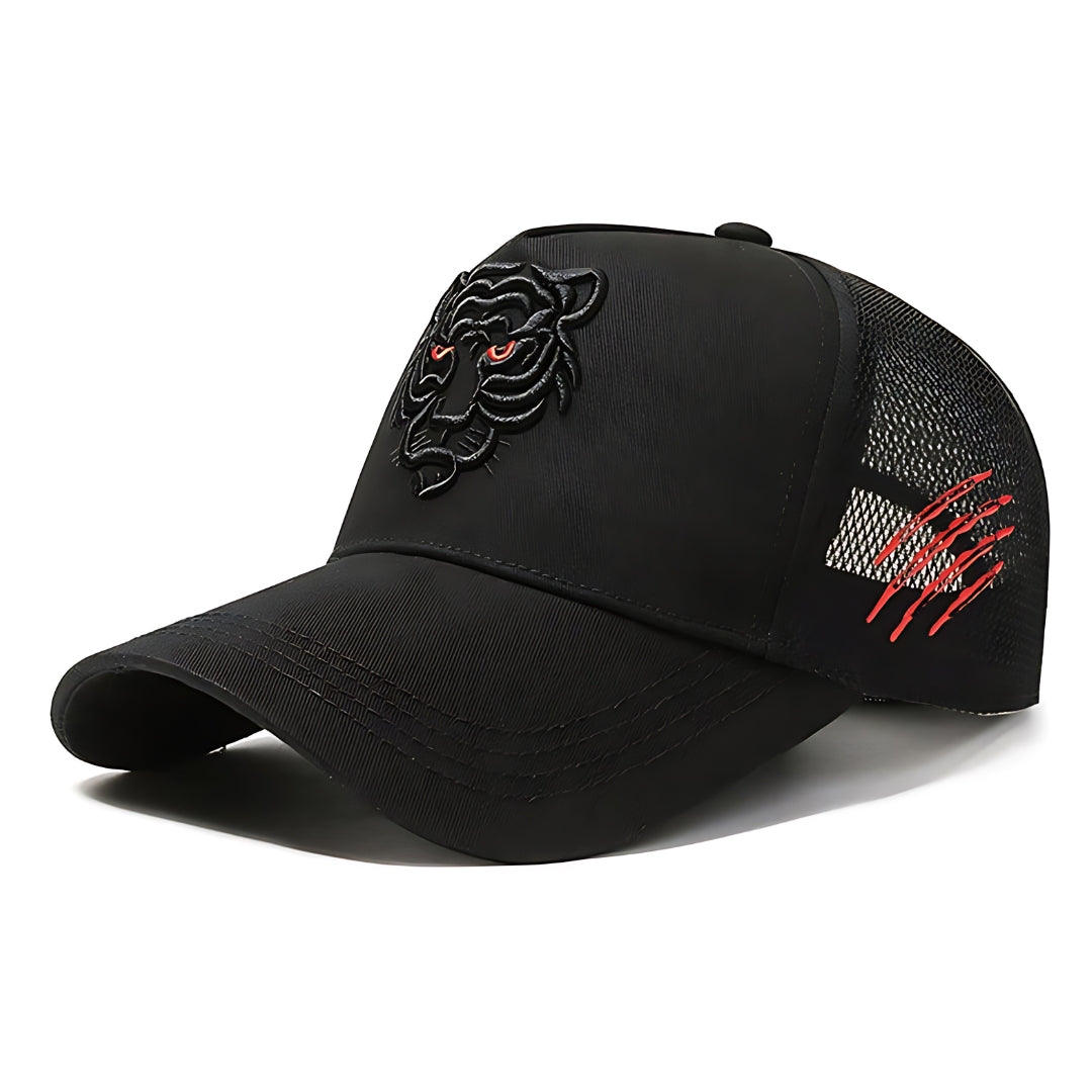 Tiger head embroidery high quality, light summer cap