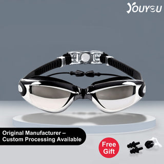 Adult Waterproof Anti Fog Swimming Goggles PC Lens Clear Vision