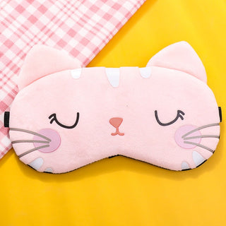 Travel Sleep Eye Mask Eyeshade Cotton Cat Blindfolds