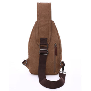 Mens Canvas Crossbody Chest Shoulder Bag