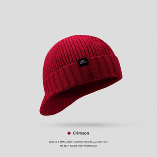 Winter Knitted Men's Outdoor Thickened Woolen Cap