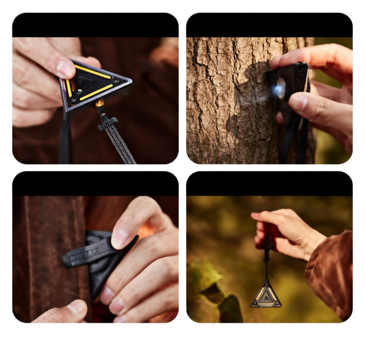 ISE MOUNT Universal Travel Indicator Lamp Lights Bike Camping Black
