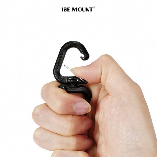 ISE MOUNT Portable 360 Rotary Hook S Hook Multifunction Buckle