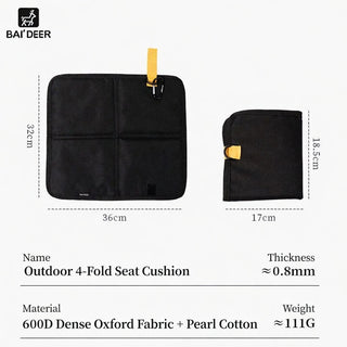 Waterproof Folding Camping Seat Cushion Portable Outdoor Picnic Sitting Mat