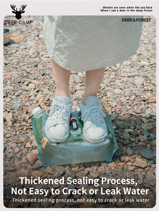 Portable Foldable Camping Water Bag with Tap for Outdoor Hydration