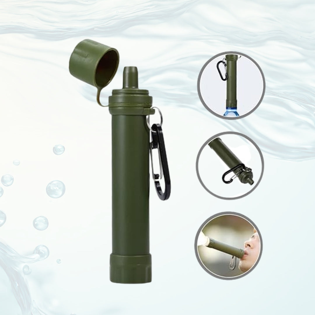 Portable Multi-function Straw Filter System for Camping and Trekking