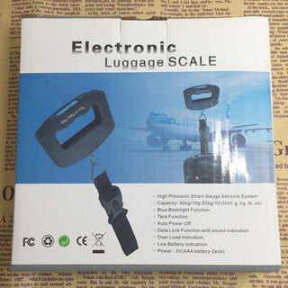 GH-A10 Portable Electronic Luggage Scale 50kg Backlit Display Hook