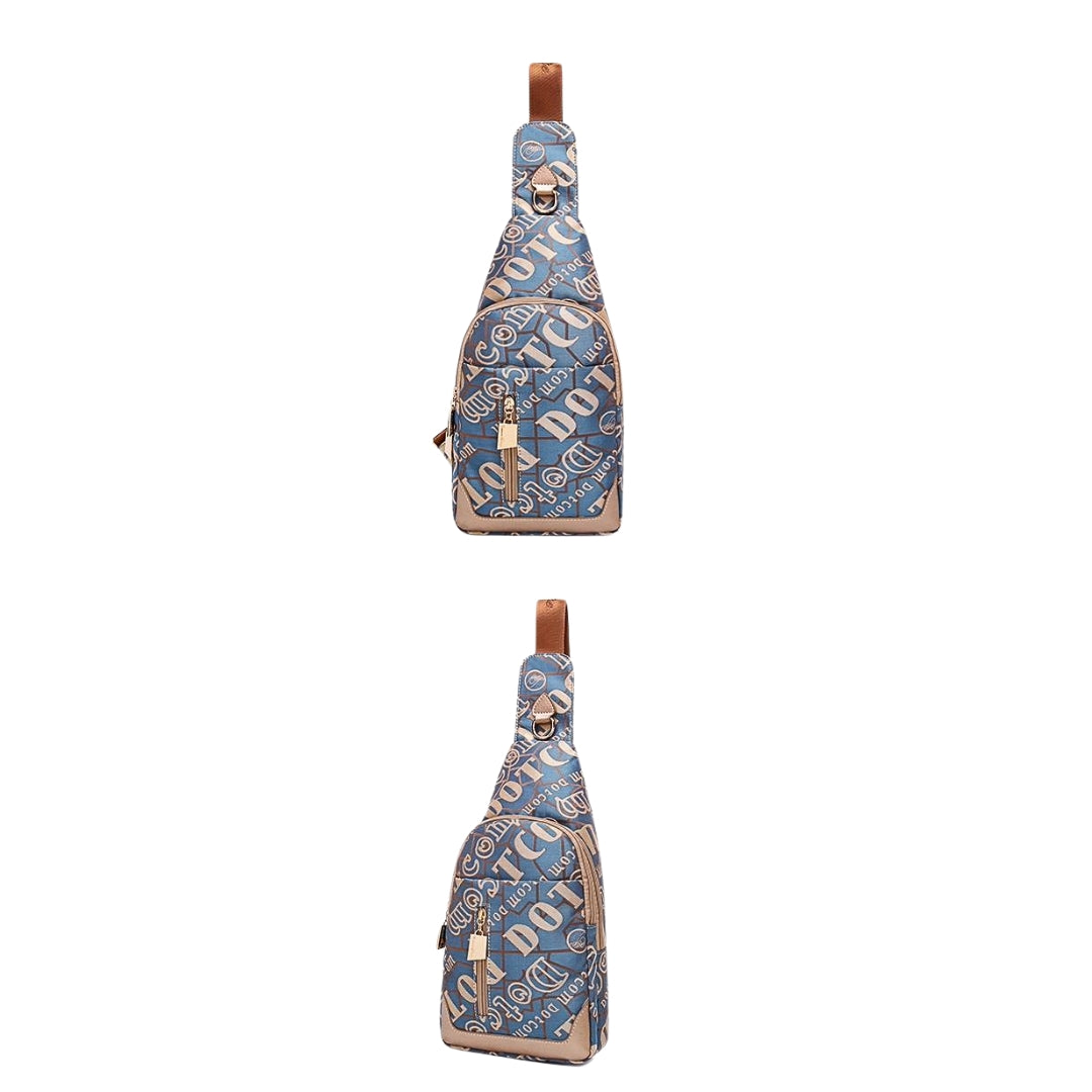 Multicolor Crossbody Bag with adjustable strap for travel and hiking
