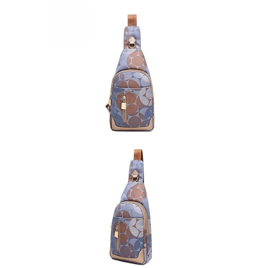 Multicolor Crossbody Bag with adjustable strap for travel and hiking