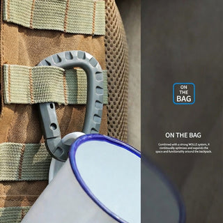 ITW Lightweight Tactical D-Type Buckle For Outdoor Climbing Hiking Gear