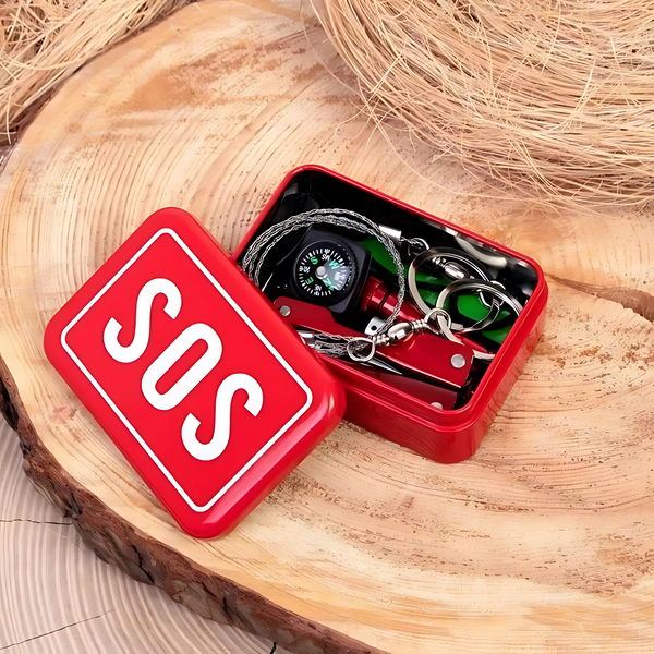 SOS First Aid Survival tools tinplate box – Trekmad