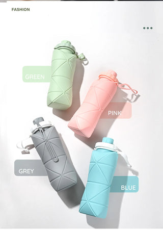Portable Silicone Foldable Water bottle for Traveling and Outdoor Sports, Summer Essentials