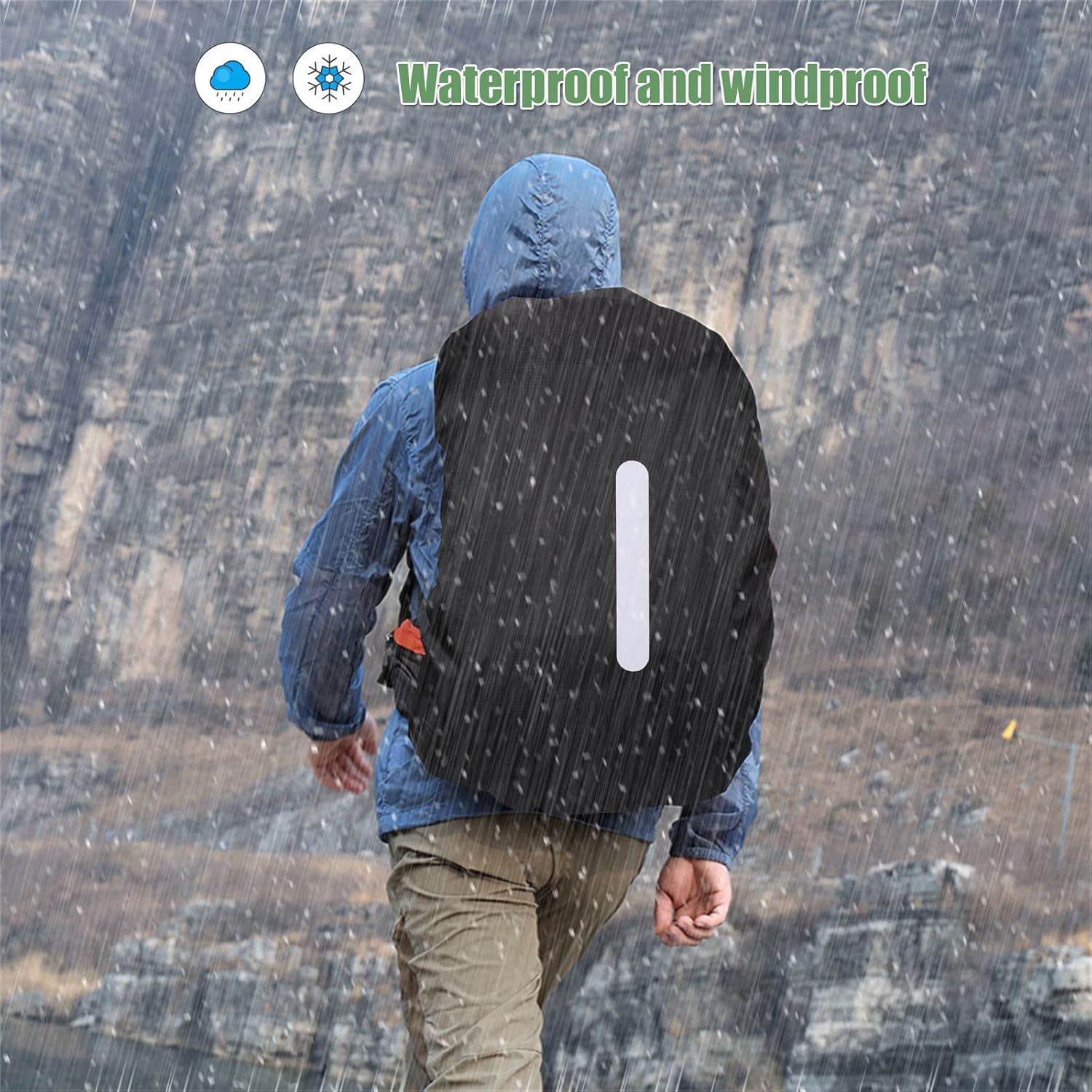 fastrack bags with rain cover Waterproof Reflector Dust and Rain Cover for Backpacks – Trekmad