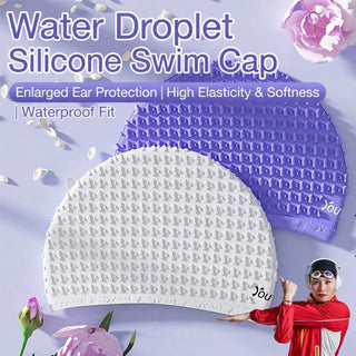 Professional Silicone Swim Cap Women Long Hair Waterproof Comfortable Design