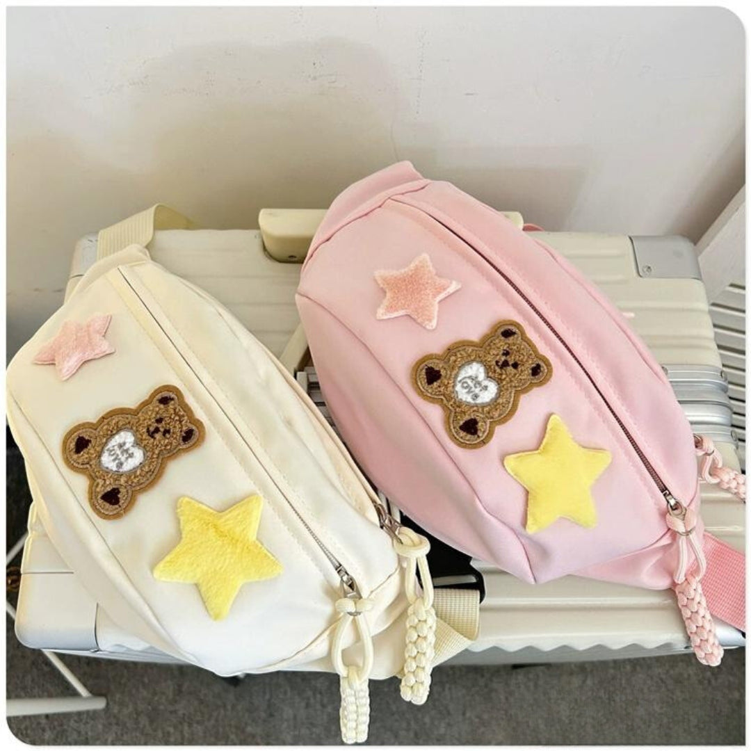 Lightweight Crossbody Bag , Shoulder Waist Bag with Pendant