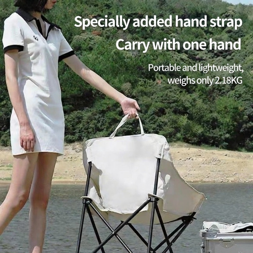 Ultra-light Portable Folding Moon Chair for Camping and Fishing